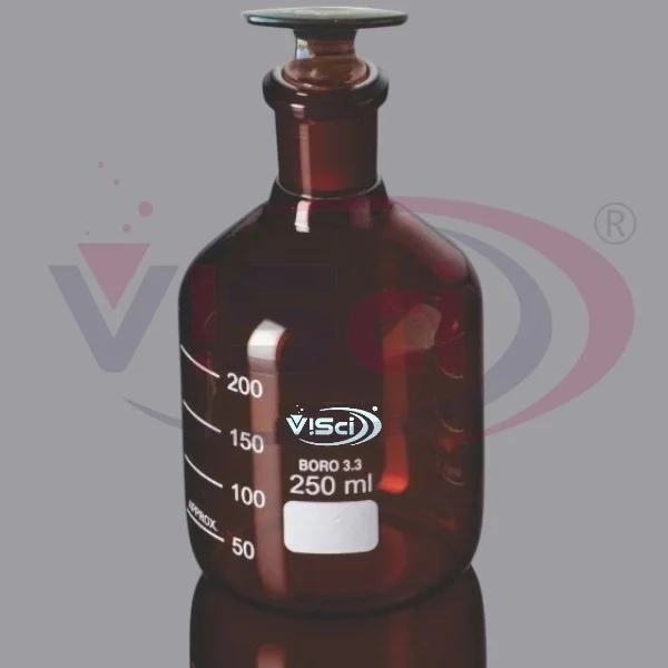 Reagent Bottle Hollow Stopper Narrow Mouth Amber Manufacturer & Supplier