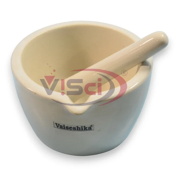 Mortar & Pestle, Porcelain U Type, Round Form