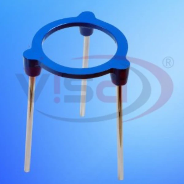 TRIPOD STAND CAST IRON CIRCULAR TOP FITTED MILD STEEL ZINC PLATED RODS Manufacture Supplier & Exporter in India