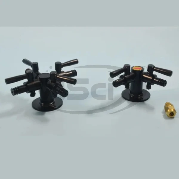 GAS TAP POWDER COATED BLACK COLOUR Manufacture Supplier & Exporter in India