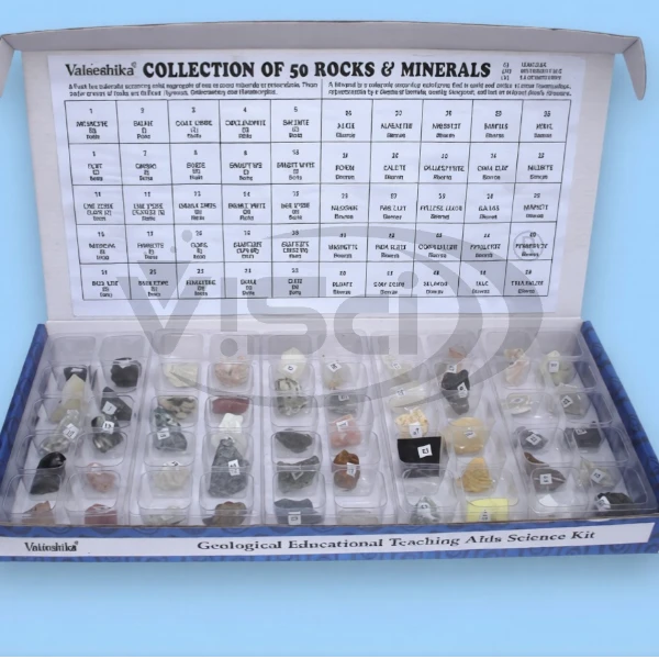 Collections of 50 Rocks & Minerals