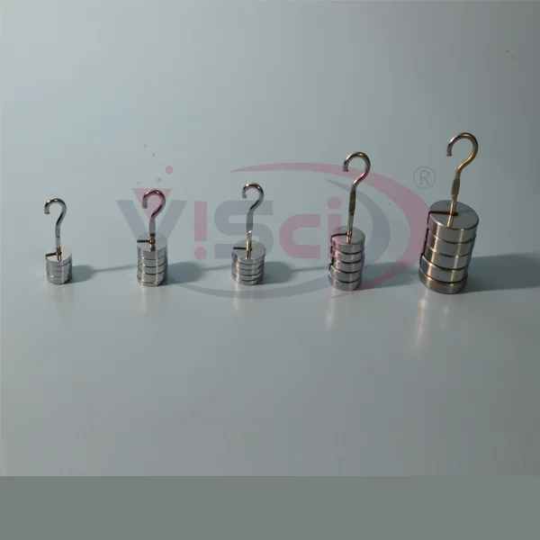 Masses (Weights) Set, Slotted, Steel, Chrome Plated