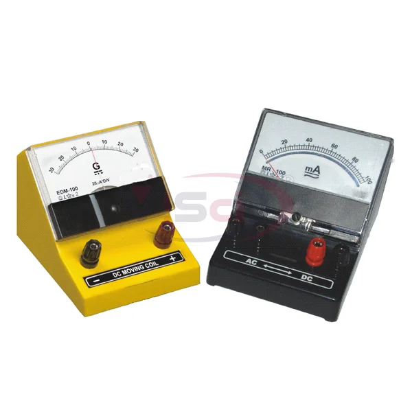 Moving Coil Meter, Rectangular Dial, Front Terminal,